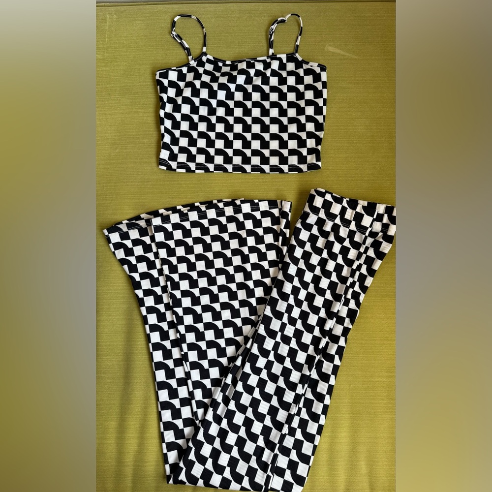 Checkered Two-Piece Set
